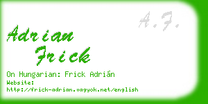 adrian frick business card
